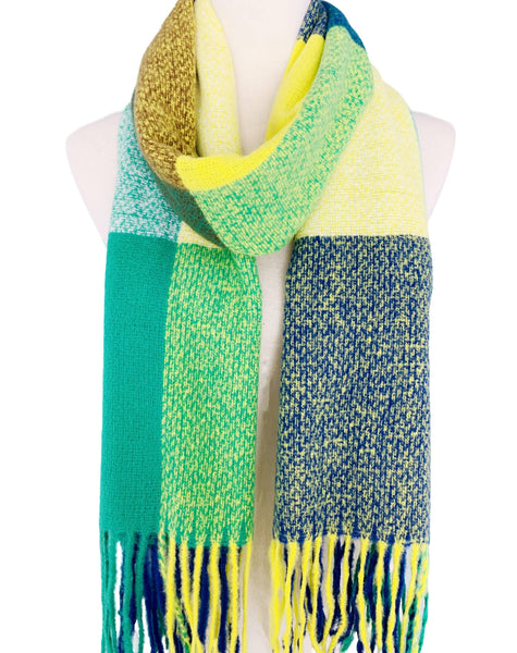 JC Softer Than Cashmere Colorblock Blanket Scarf