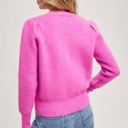 BLUIVY BUTTON DOWN V-NECK CARDIGAN