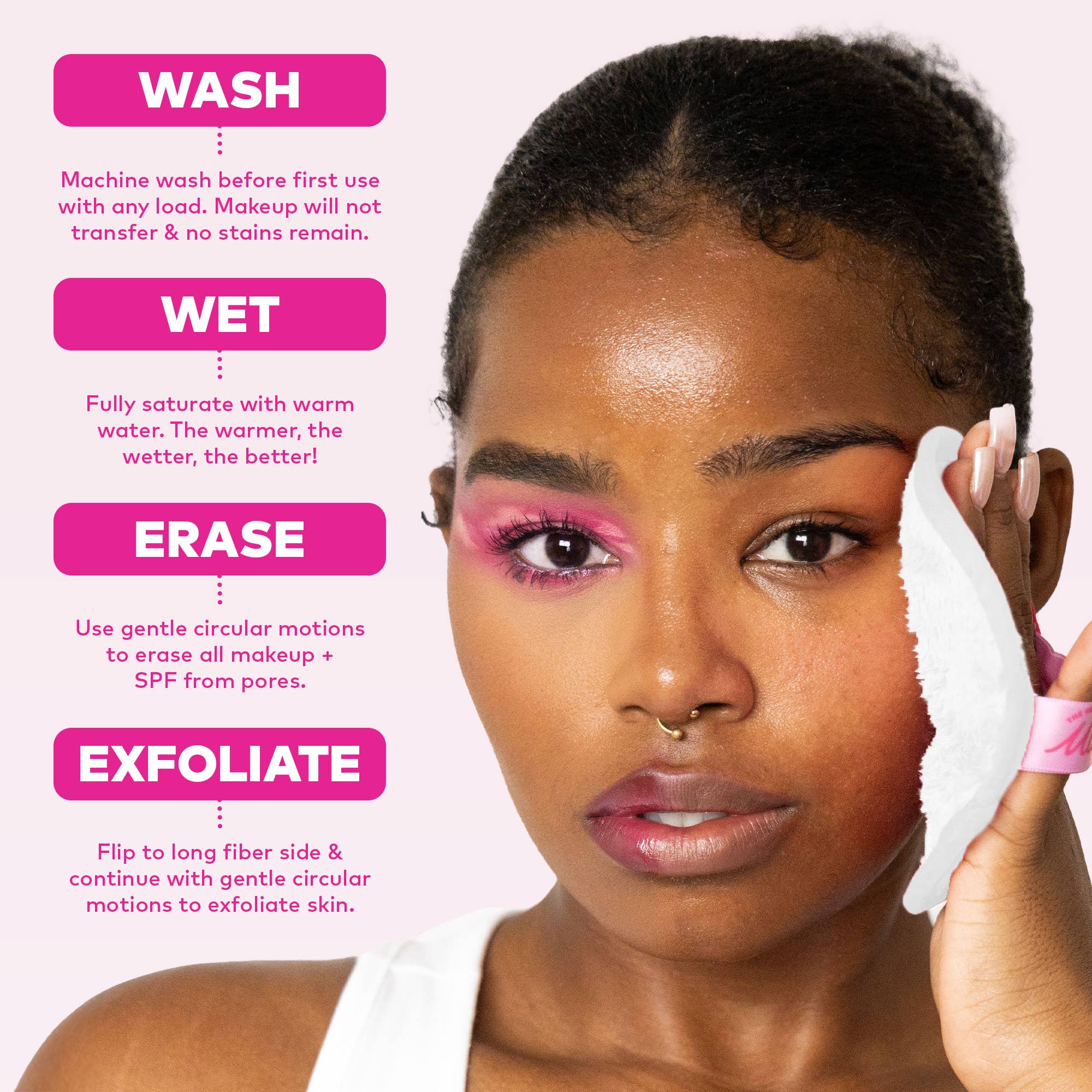 MakeUp Eraser Cherry Crush 7-Day Set & Makeup Bag Gift Set