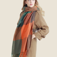 JC Softer Than Cashmere Colorblock Blanket Scarf
