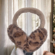 BYREN | ÉLINE L'ATELIER Leopard faux fur earmuffs CC07