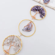 Crystolver Tree of Life Gemstone Beaded Wall Hanger
