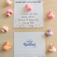 UPLIFTED Mother’s Day Card with Duck, Cute Mom Card from Daughter Son