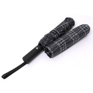 SELINI Compact Black/White Line-auto open umbrella-UM3224-BK