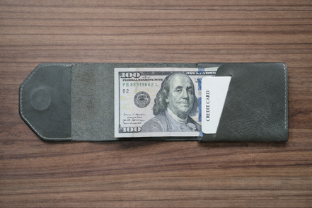 Leather Cash Wallet, Vertical Minimalist Wallet, 2026 wallet