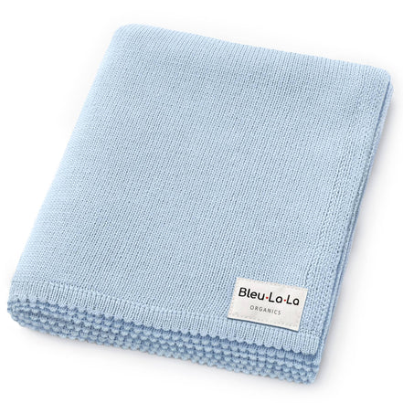 Bleu La La 100% Organic Luxe Baby Blanket