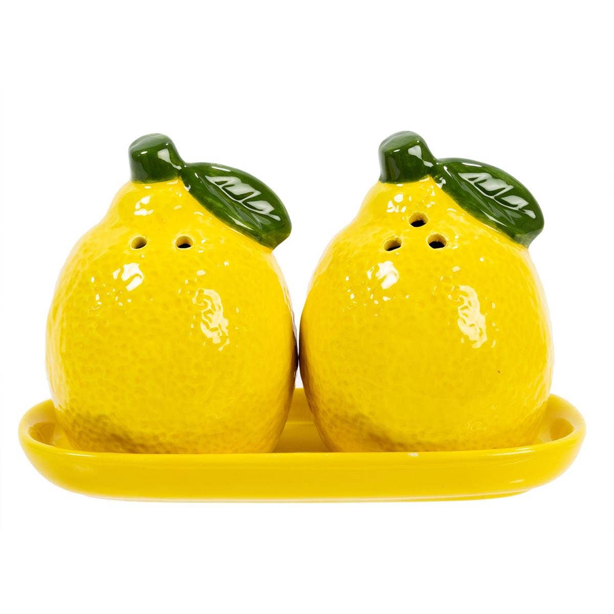 TRUU Lemon Salt & Pepper Shakerson Tray, 5.7