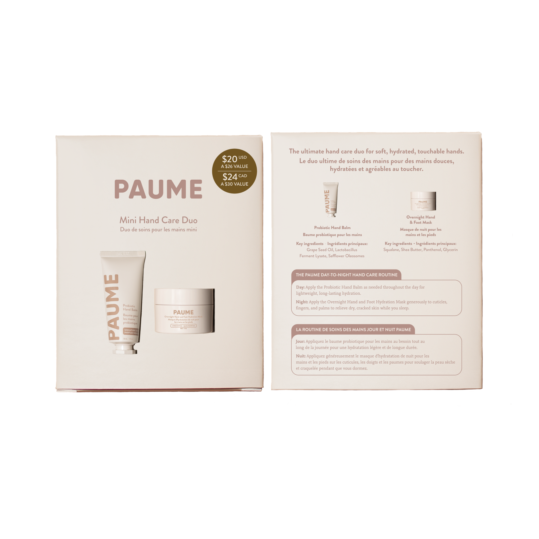 PAUME Mini Hand Care Duo Boxed Set