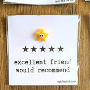 UPLIFTED INK Friendship Card - Excellent Friend Would Recommend