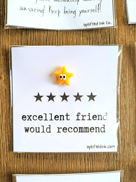 UPLIFTED INK Friendship Card - Excellent Friend Would Recommend