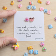 UNLIFTED INK Coworker BFF Card with 2 Mini Figurines & Custom Message