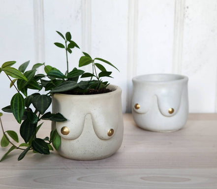 PLANT ‘ER HERE Golden Boob Pot