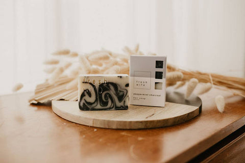 The fresh wife Peppermint Charcoal Soap Bar