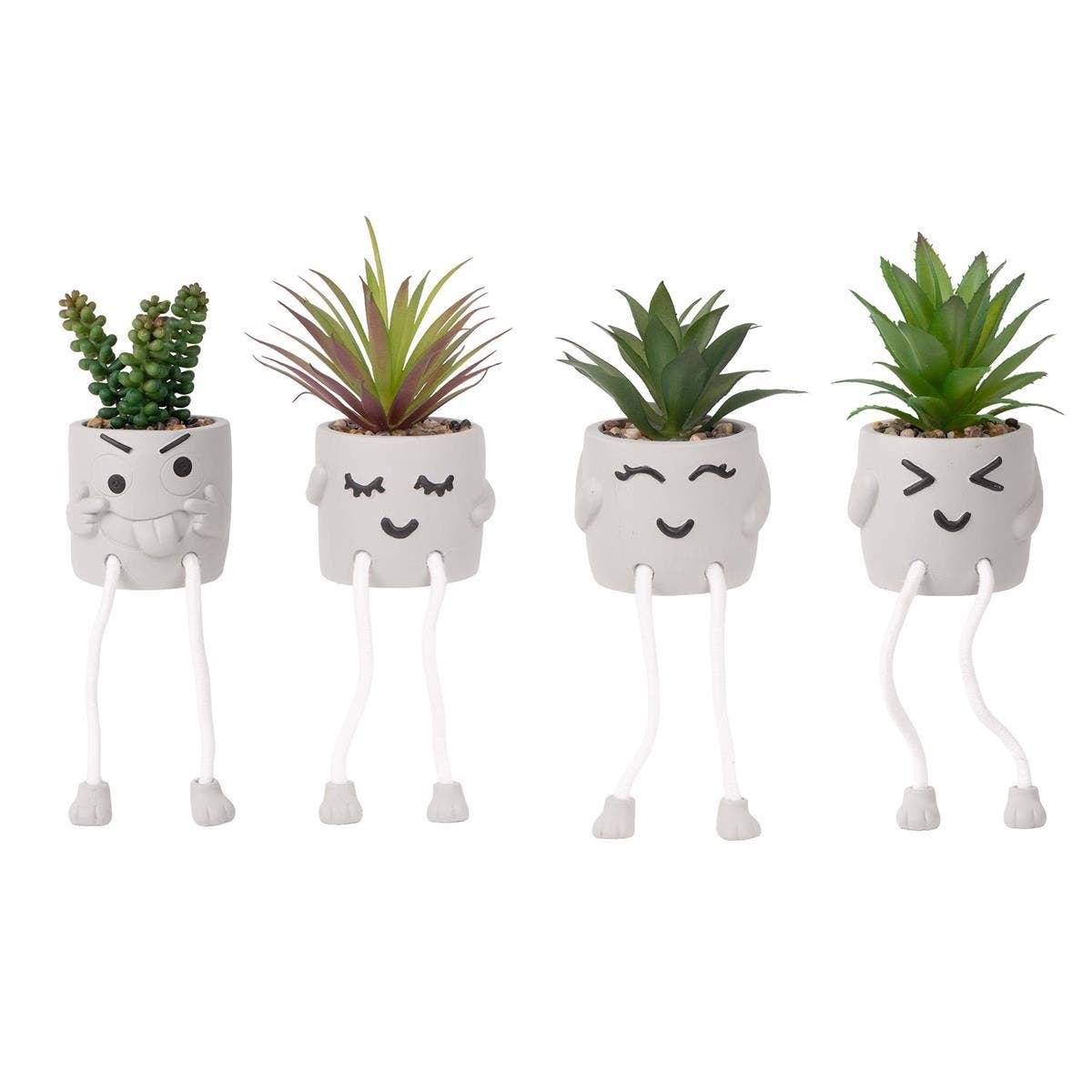 TRUU Artificial Plant in Novelty Pot,4/s, 3.7