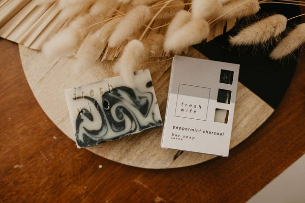 The fresh wife Peppermint Charcoal Soap Bar