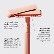 KITSCH Perfect Glide Safety Razor - Terracotta