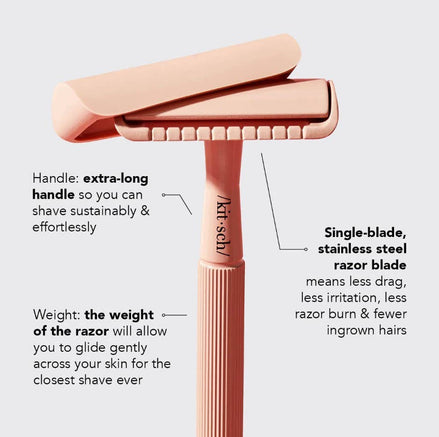 KITSCH Perfect Glide Safety Razor - Terracotta