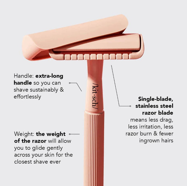 KITSCH Perfect Glide Safety Razor - Terracotta