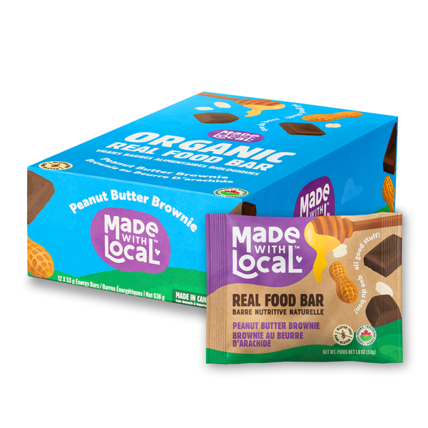MADE WITH LOCAL Peanut Butter Brownie | Organic Real Food Bar