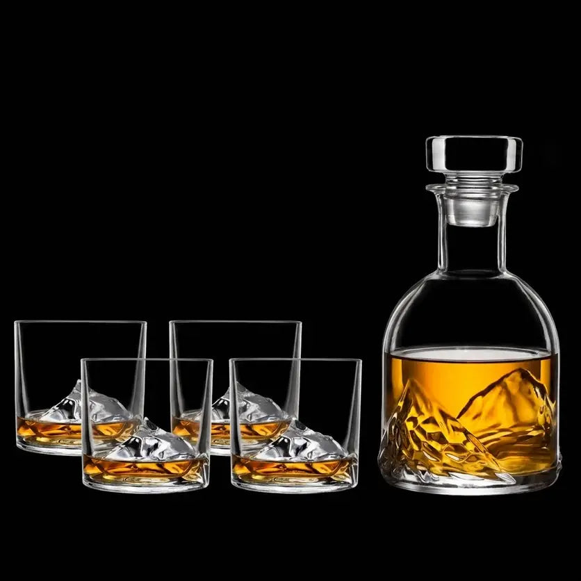 Liiton Everest Whiskey Set — Everest Glasses + Decanter