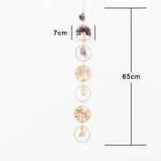 Crystolver Tree of Life Gemstone Beaded Wall Hanger