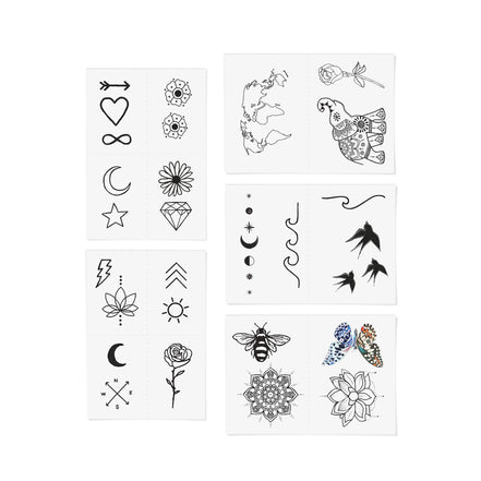 INKED BY DANI Best Sellers Temporary Tattoo Pack