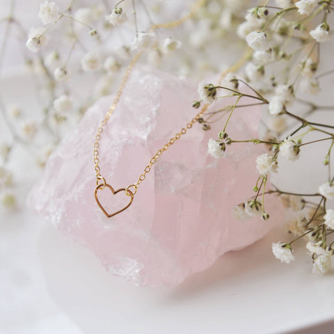 OH SO LOVELY Open heart necklace