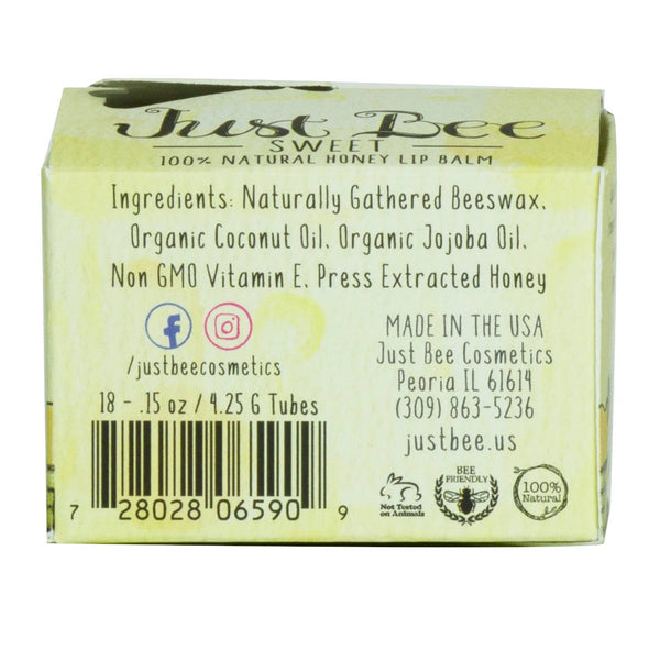 Just Bee Sweet Lip Balm - Natural Honey Lip Balm