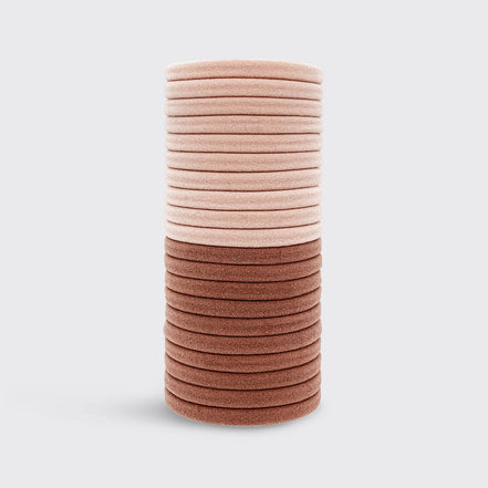 KITSCH Eco-Friendly Nylon Elastics 20pc set - Blush