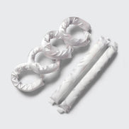 KITSCH Satin Heatless Pillow Rollers 6pc- Soft Marble