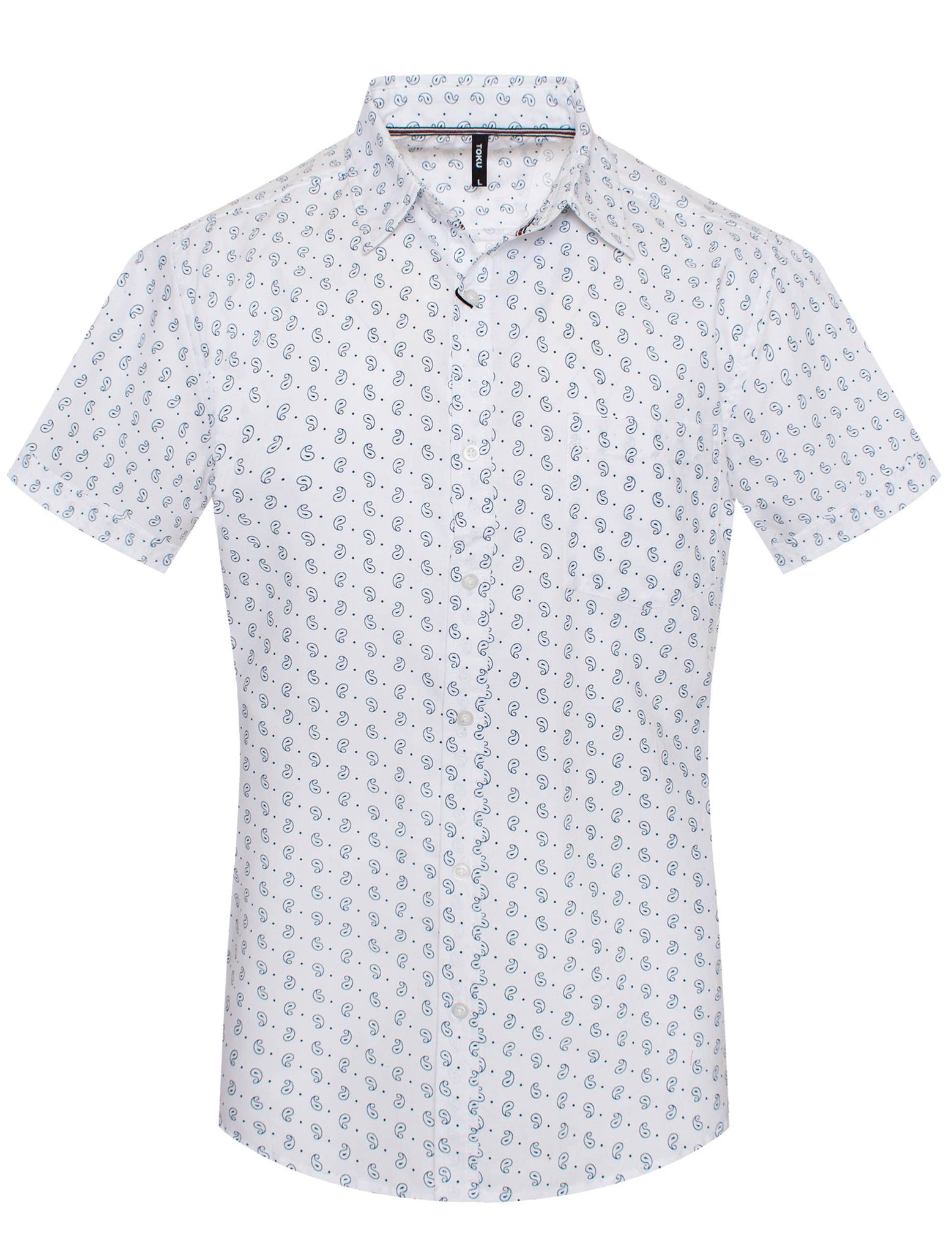 URBAN FITZ TOKU Classic Paisley Print Short-Sleeve Shirt