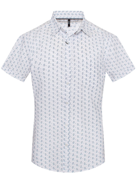 URBAN FITZ TOKU Classic Paisley Print Short-Sleeve Shirt