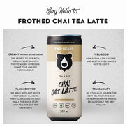 Two Bears Frothed Chai Tea Oat Latte