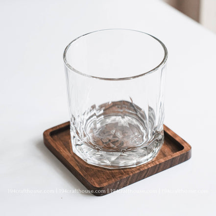 Walnut Wood Coasters - Home Decor & Gifts-2PC