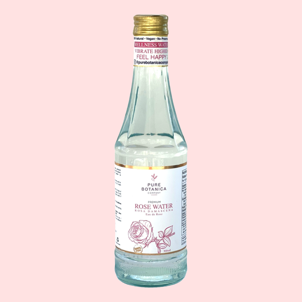 Pure Botanica Anti-Anxiety + Mood Booster: Organic Premium Rose Water Dist