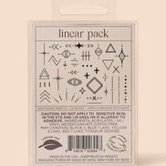 INKED BY DANI Linear Temporary Tattoo Pack