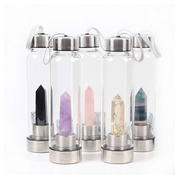Crystolver Crystal Water Bottle (6 Colours)