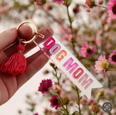 Dog Mom Keychain | Dog Lover Gifts