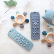 Baby bliss Sensory Popper Teether Phone - Sage