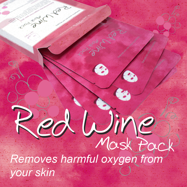 Naisture Red Wine Premium Sheet Mask (5pc Box)