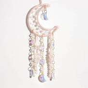 Crystolver Woven round/moon Suncatcher Hanging
