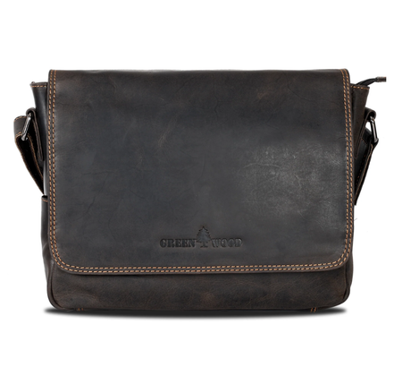 GREENWOOD LEATHER Smart Messenger Steven Mini 11"-GW113