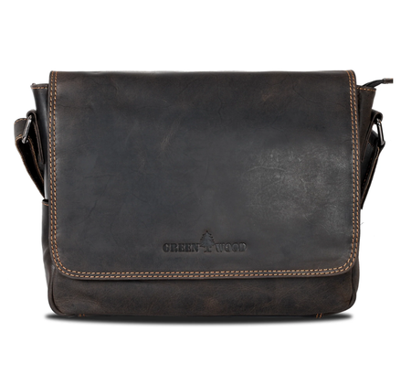 GREENWOOD LEATHER Smart Messenger Steven Mini 11"-GW113