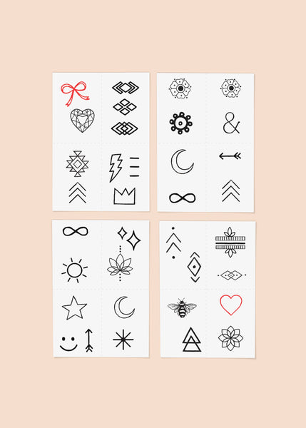 INKED BY DANI Finger Tats Temporary Tattoo Pack
