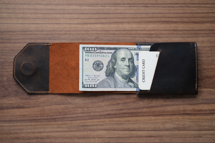 Leather Cash Wallet, Vertical Minimalist Wallet, 2026 wallet