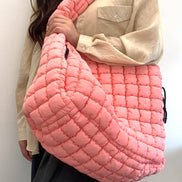 24 POPS Oversized Quilted Carryall Crossbody Bag