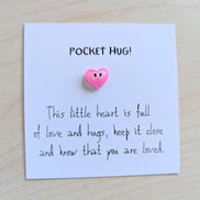 UPLIFTED Pocket Hug Mini Card - Handmade Keepsake with Personal Note