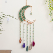 Crystolver 60cm Crystal Tree of Life Moon Dreamcatcher