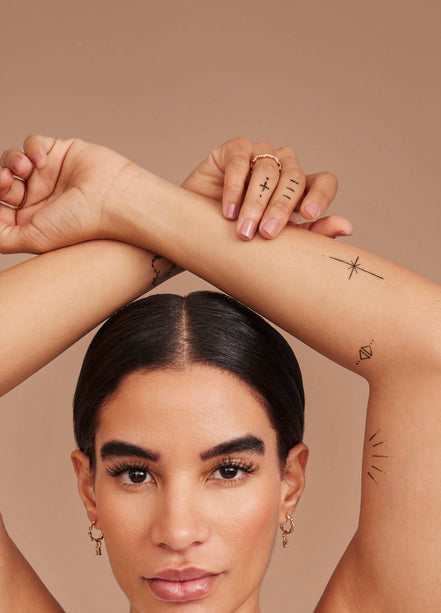 INKED BY DANI Linear Temporary Tattoo Pack