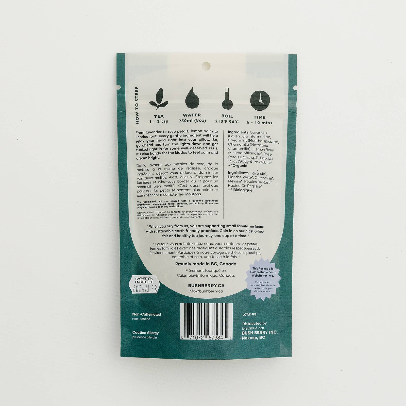 BLUSH BERRY Organic Sweet Dreams Loose Leaf Tea